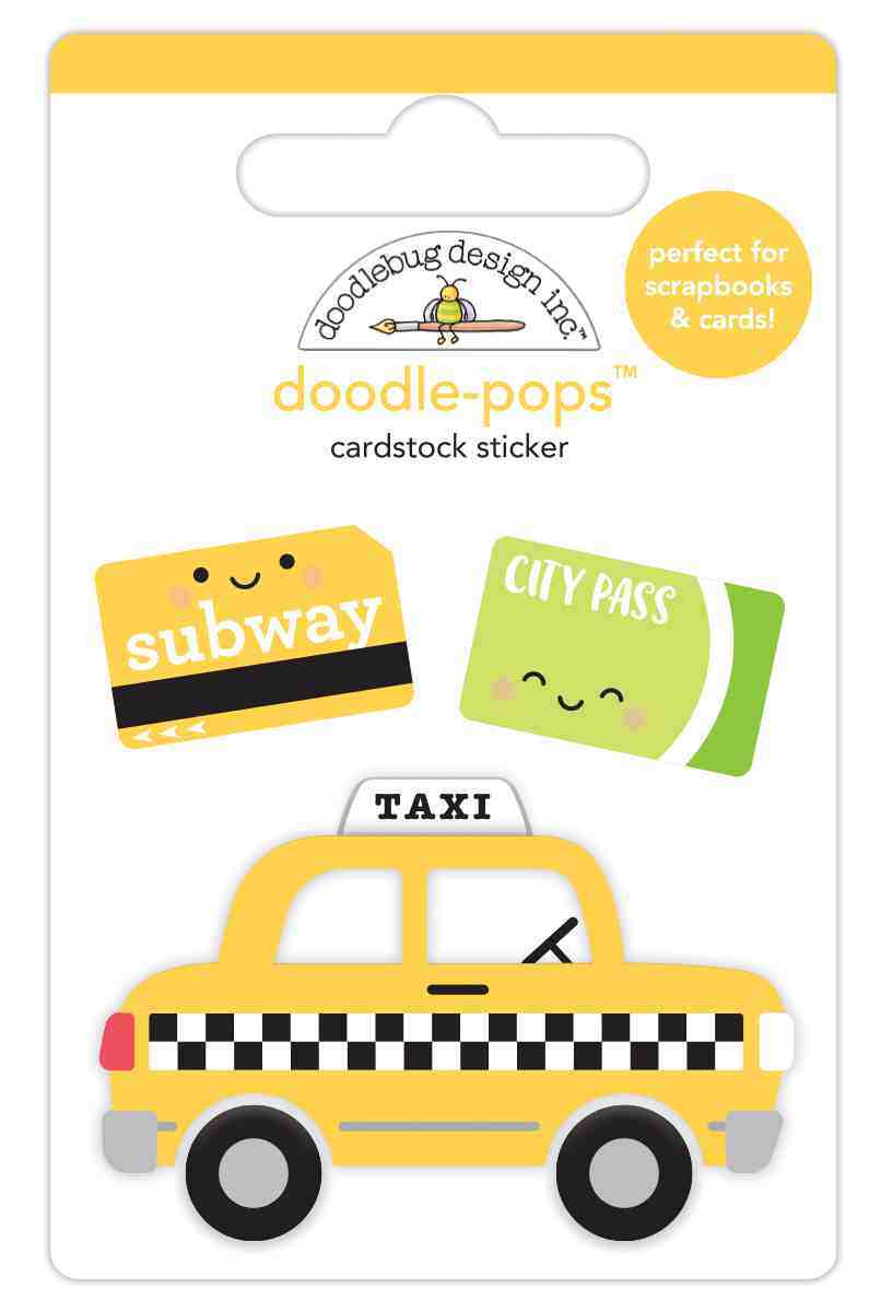 Taxi! Doodle-Pops - I Heart Travel - Doodlebug Design
