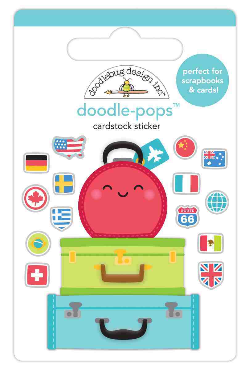 Pack Your Bags Doodle-Pops - I Heart Travel - Doodlebug Design