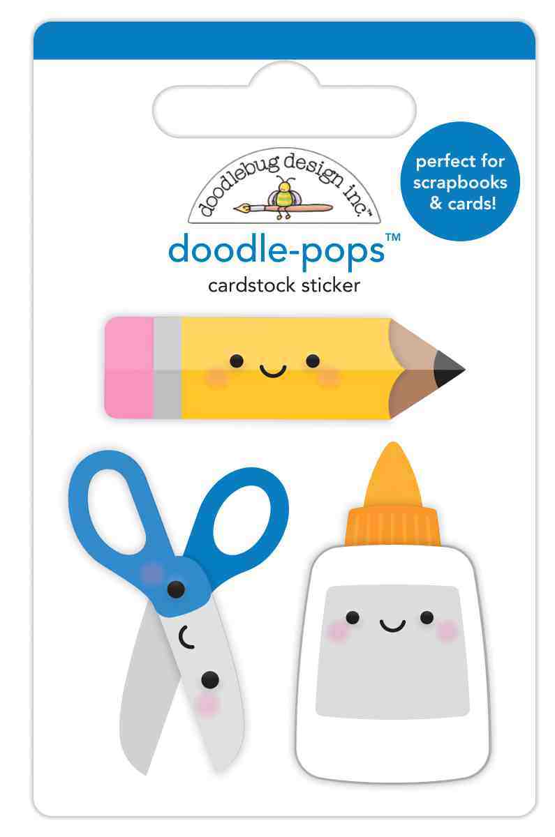 Cut & Paste Doodle-Pops - School Days - Doodlebug Design