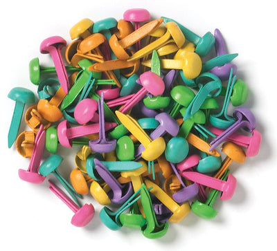 Bright Assorted Mini Brads - Doodlebug - Clearance