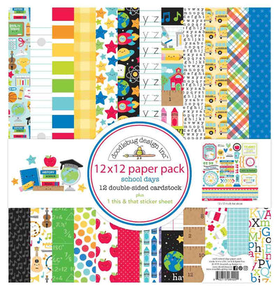 School Days 12" x 12" Paper Pack - Doodlebug Design