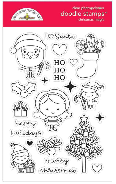 Christmas Magic Doodle Stamps - Doodlebug Design - Clearance