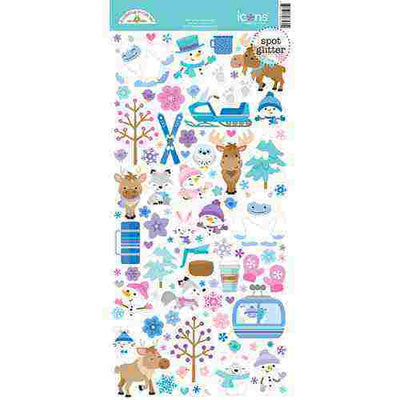 Winter Wonderland Icons Stickers - Doodlebug Design