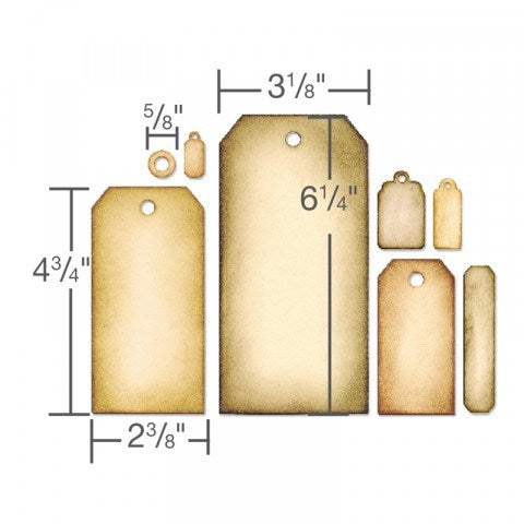 Tag Collection Framelits Die Set - Tim Holtz - Sizzix*