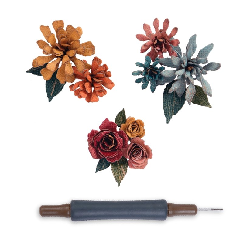 Tiny Tattered Florals - Thinlits Dies w/ Quilling Tool finished project