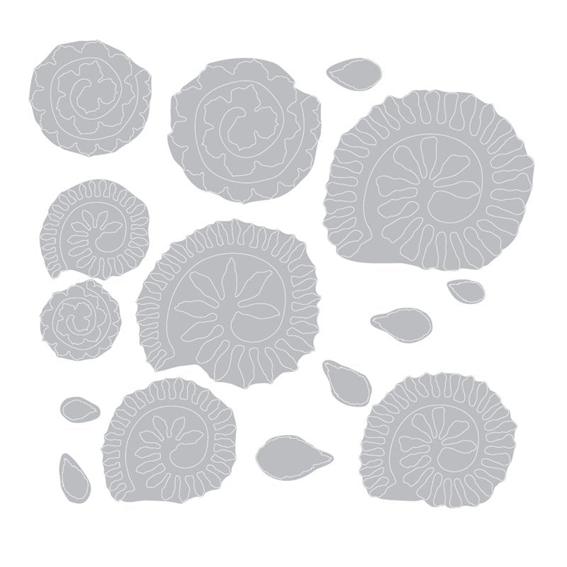 view of Tiny Tattered Florals - Thinlits Dies metal dies