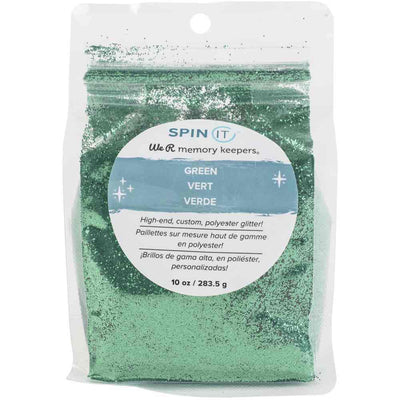 Green Extra Fine Glitter - Spin IT - We R Memory Keepers - Clearance
