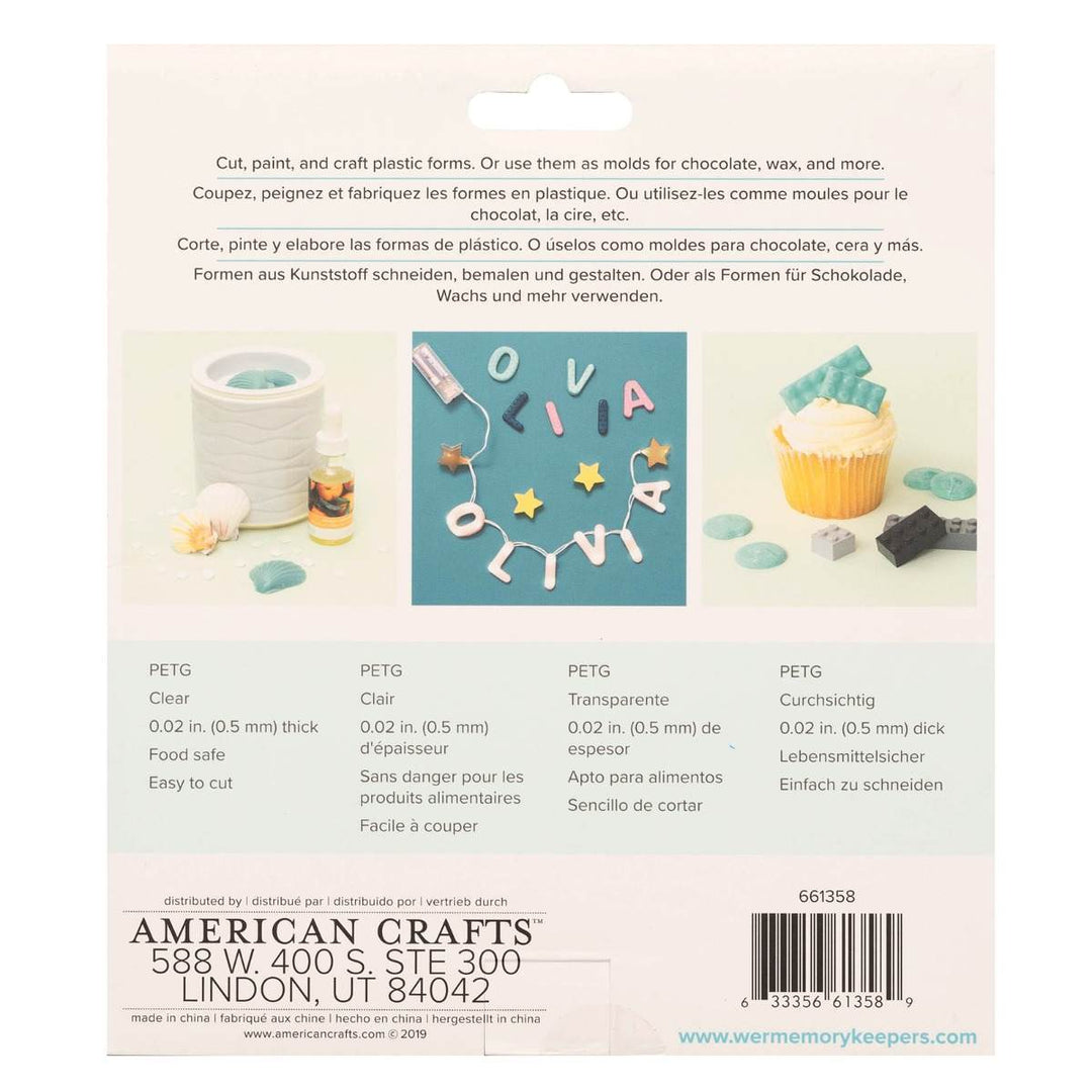 Mold Press Clear Plastic Sheets Value Pack (40 Sheets)-We R Memory Keepers