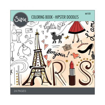 Hipster Doodles Coloring Book - Coloring Book - Lindsey Serata - Sizzix - Clearance