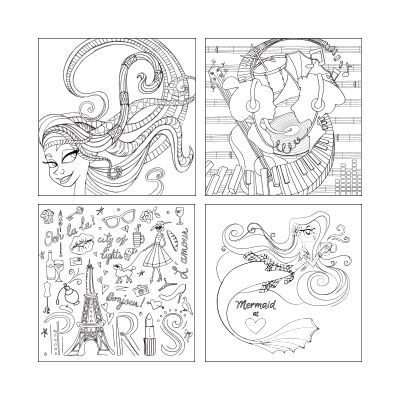 Hipster Doodles Coloring Book-Coloring Book-Lindsey Serata-Sizzix