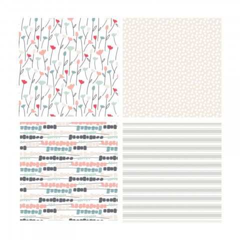 Assorted Patterns of Cotton Fabric - Making Essential - Sizzix - Clearance