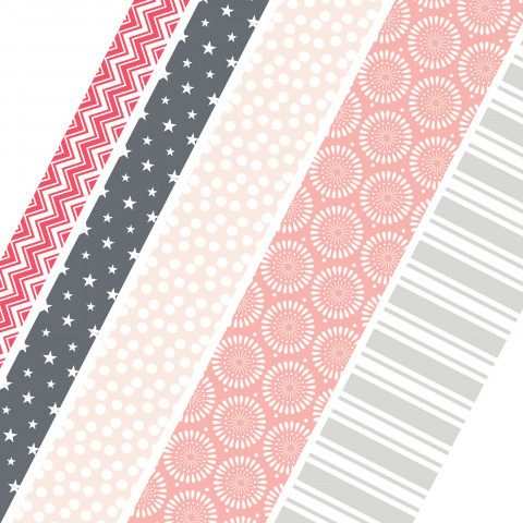 Assorted Patterns Washi Tape - Making Essential - Sizzix - Clearance