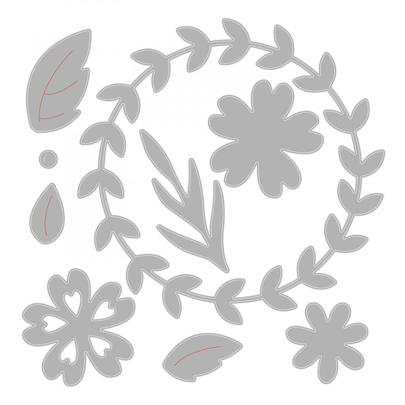 Floral Wreath Thinlits Dies