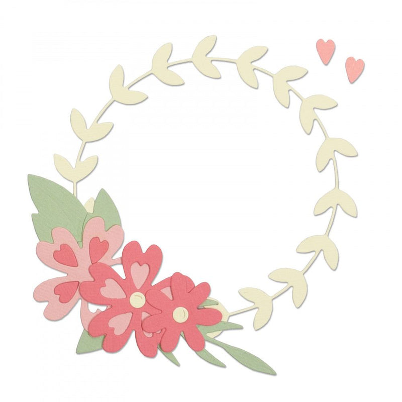 Floral Wreath Thinlits Dies Project