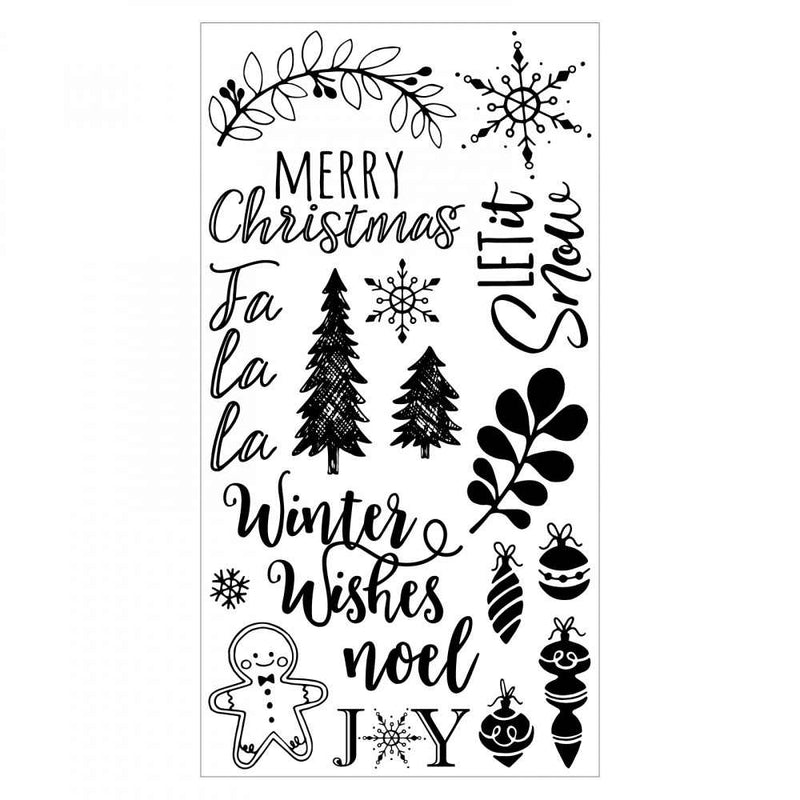 Winter Phrases Stamps - Katelyn Lizardi - Sizzix - Clearance