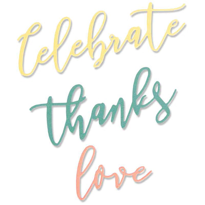 Occasion Phrases Thinlits Die Set - Sharon Drury - Sizzix - Clearance