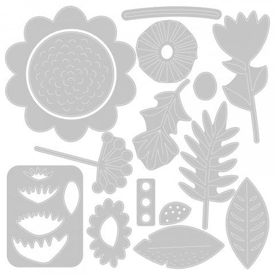 Floral Tropics Thinlits Die Set - Sophie Guilar - Sizzix - Clearance