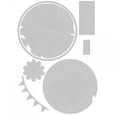 Romantic Layers Thinlits Die Set - Olivia Rose - Sizzix - Clearance