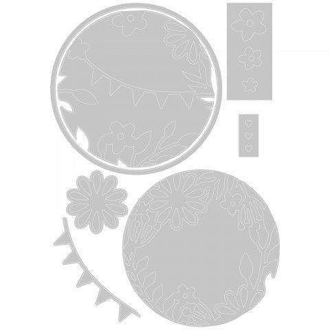 Romantic Layers Thinlits Die Set - Olivia Rose - Sizzix - Clearance