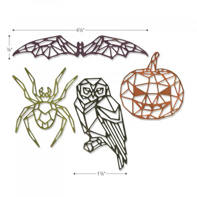 Geo Halloween Thinlits Die Set - Tim Holtz - Sizzix - Clearance