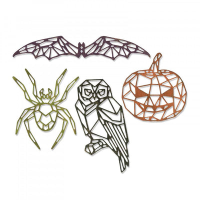 Geo Halloween Thinlits Die Set - Tim Holtz - Sizzix - Clearance