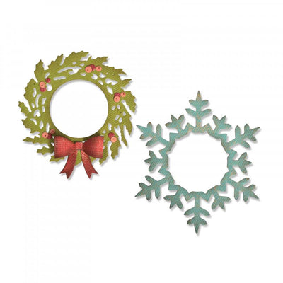 Wreath & Snowflake Thinlits Die Set - Tim Holtz - Sizzix