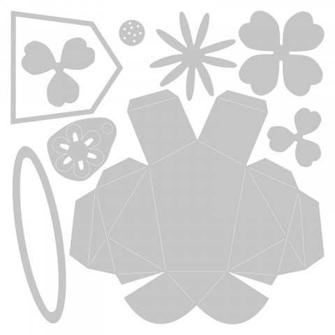 Origami Rabbit Thinlits Dies - Olivia Rose - Sizzix  - Clearance