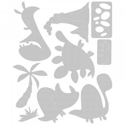 Dinosaurs Thinlits Dies - Pete Hughes - Sizzix - Clearance