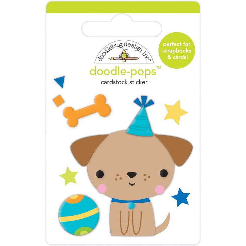 Yappy Birthday Doodle-Pops 3D Stickers - Party Time - Doodlebug