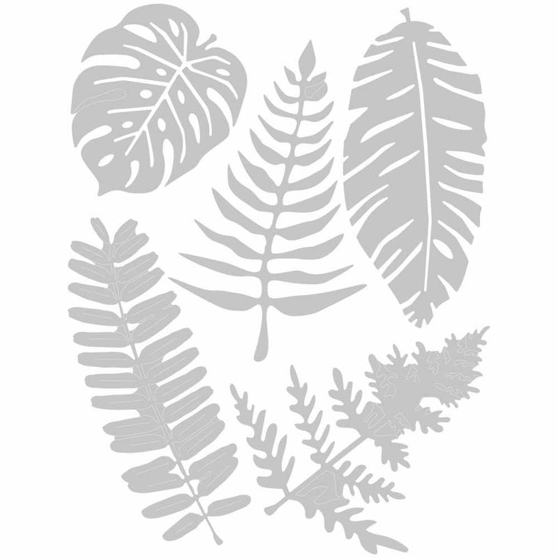 Large Tropicals Thinlits Plus Dies - Jenna Rushforth - Sizzix  - Clearance