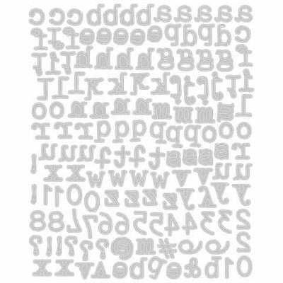 Alphanumeric Tiny Type Lower Thinlits Dies - Tim Holtz - Sizzix *