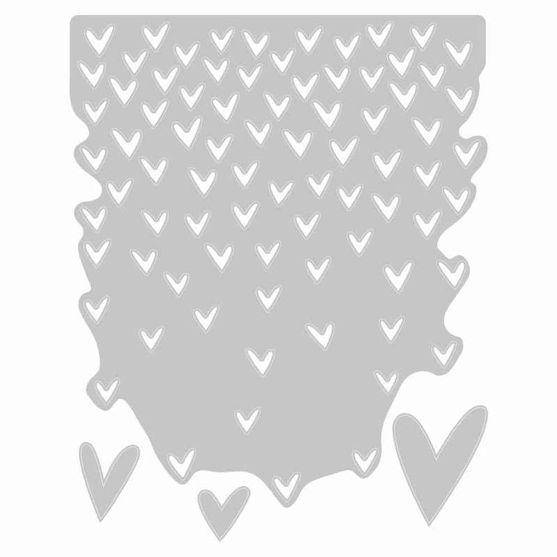 Falling Hearts Thinlits Dies - Tim Holtz - Sizzix *
