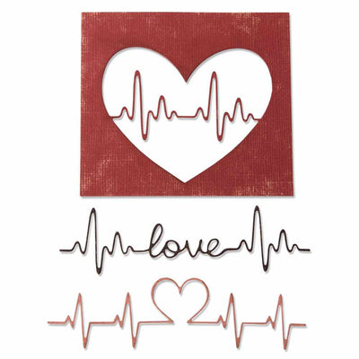 Heartbeat Thinlits Dies - Tim Holtz - Sizzix *