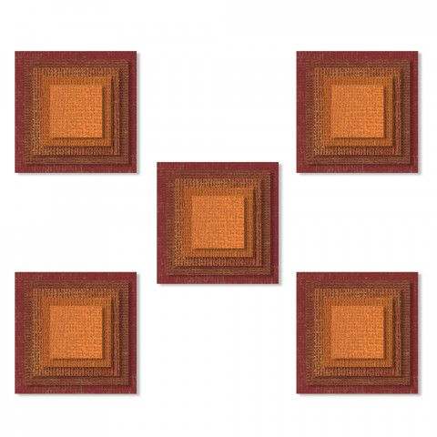 Stacked Tiles Squares Thinlits Die Set - Tim Holtz - Sizzix*