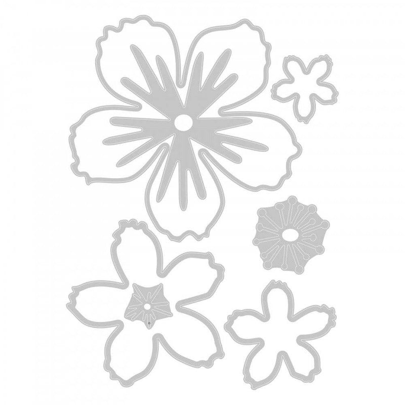 Floral Blossom Thinlits Die Set - Jen Long - Sizzix - Clearance