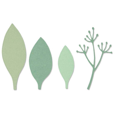 Elegant Leaves Thinlits Die Set - Jen Long - Sizzix - Clearance