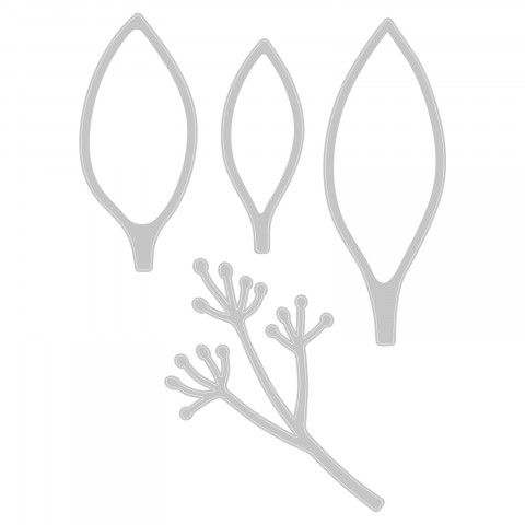 Elegant Leaves Thinlits Die Set - Jen Long - Sizzix - Clearance
