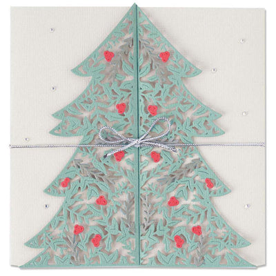 Christmas Tree Card Thinlits Dies - Lisa Jones - Sizzix - Clearance
