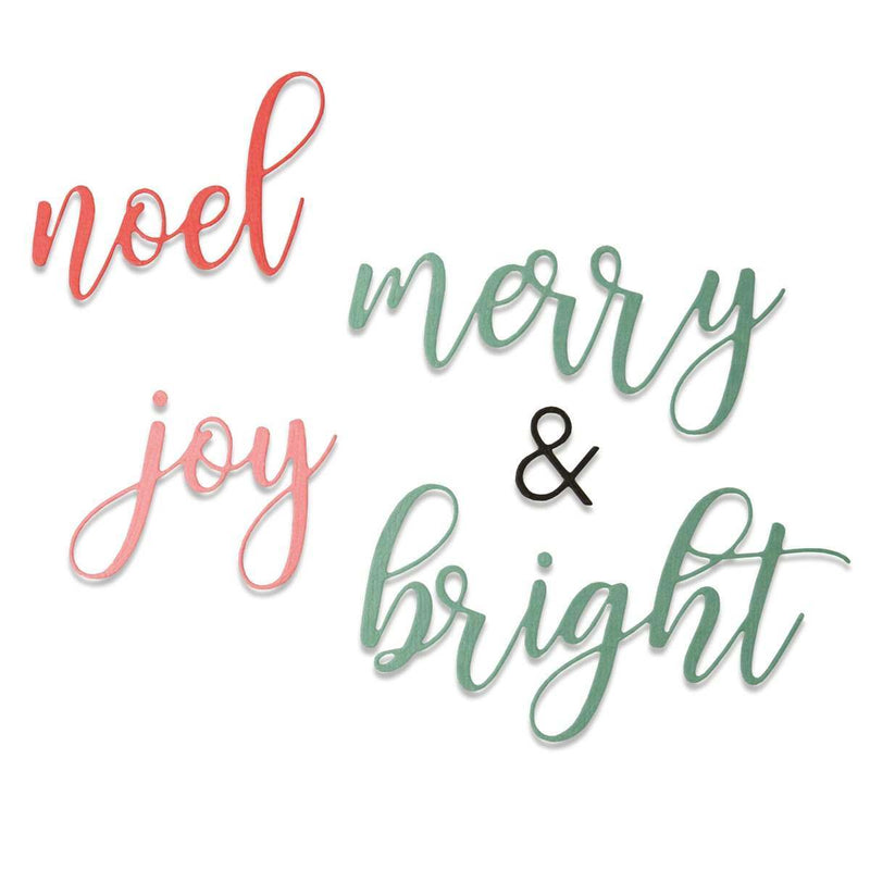 Winter Phrases Thinlits Dies - Sophie Guilar - Sizzix - Clearance