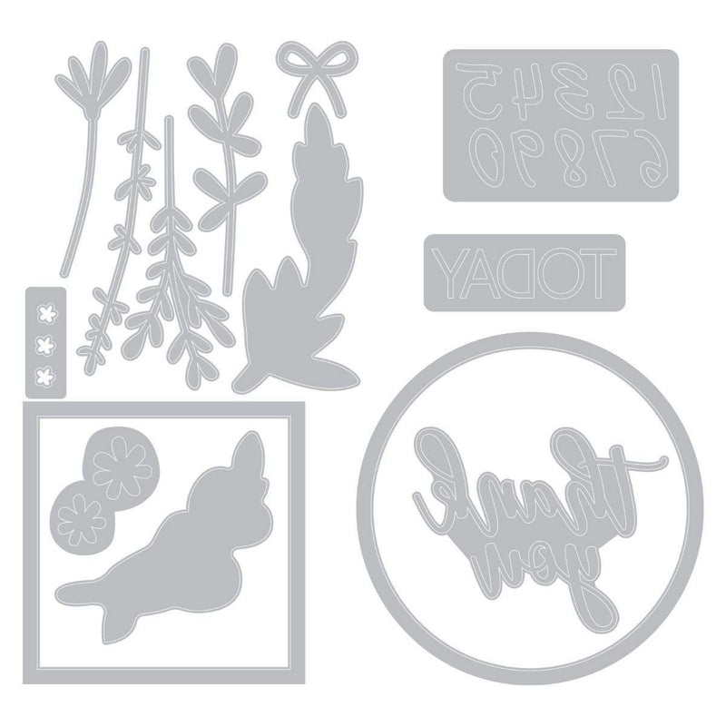 Time Out Framelits Dies w/ Stamps - Sophie Guilar - Sizzix - Clearance