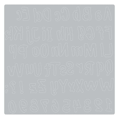 Bold Brush Alphabet Thinlits Die - Sophie Guilar - Sizzix - Clearance