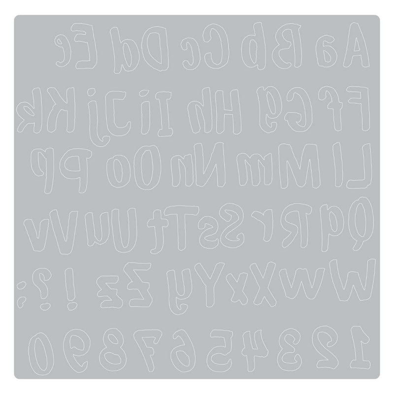 Bold Brush Alphabet Thinlits Die - Sophie Guilar - Sizzix - Clearance