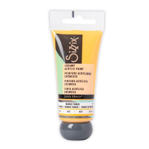 Mango Tango Creamy Matte Acrylic Paint - Effectz - Sizzix - Clearance