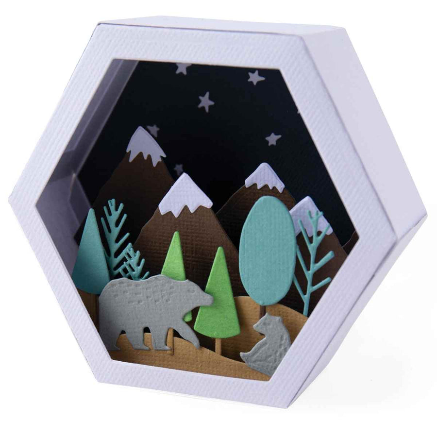 Winter Scene Box Thinlits Dies-Jessica Scott-Sizzix