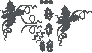 Boughs of Holly Thinlits Dies - Sizzix