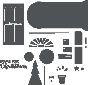 Home for Christmas Thinlits Dies - Sizzix - Clearance