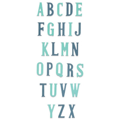 Nostalgic Bigz XL Alphabet Die - Sizzix - Clearance