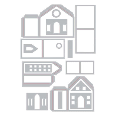 Paper Village Thinlits Dies - Tim Holtz - Sizzix