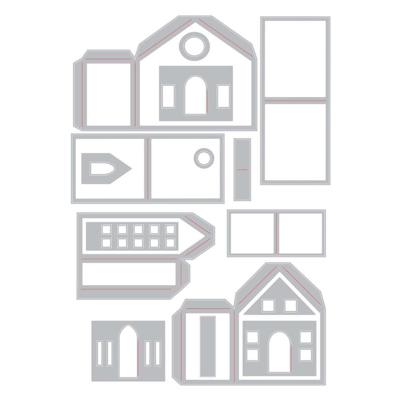 Paper Village Thinlits Dies - Tim Holtz - Sizzix