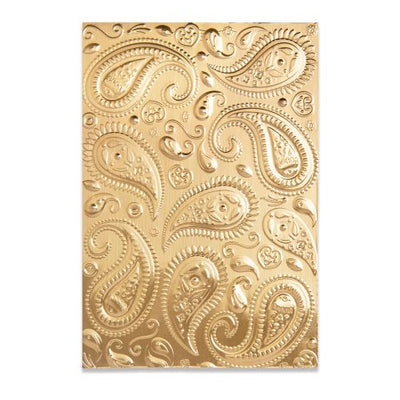 Paisley 3-D Textured Impressions Embossing Folder - Georgie Evans - Sizzix